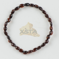 Small tiny amber bracelet polished cherry 18 cm